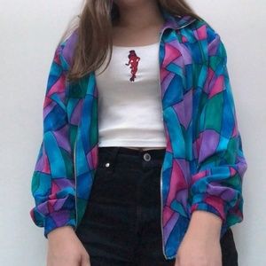 vintage 80s track jacket